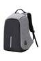Anti-Theft Backpack With External Usb Charging Port Grey
