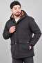 Quilted Bag Pocket Fixed Hooded Winter Coat Pldp 3039_50527 - 5