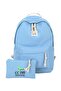 Adjustable Straps Backpack With Pouch Blue