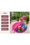 Aura Disco Sphere Themed Retro Pattern Woven Base Decorative Carpet Auraplus7 - 4