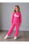 Girl's Süzene Embroidered Love Written Top and Bottom Set - 3