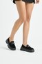 Women's Black Suede Thick Sole Buckle Casual Shoes - 3