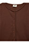 Cotton Slim Fit Crew Neck Long Sleeve Buttoned Ribbed T-Shirt - 5