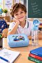 2-Piece Hobby Children's School Nutrition Set – 1.4 Lt Compartmented Lunch Box and 550 ml Water Bottle with Straw Set - 4