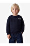 Embroidered Long Sleeve Crew Neck Oversize Sweatshirt
