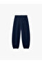 Balon Form Sweatpants with Pockets, Viscose Blend, Printed - 3