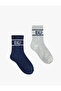 Printed 2-Piece Sock Set - 2