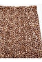 Leopard Patterned Balloon Form Pants with Elastic Waist - 6