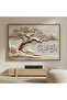 Inna Ma'al Yusra Calligraphy Print | Textured Abstract Islamic Wall Art 60x90 Gallery Wrapped