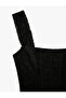 Asymmetrical Cut Zippered Slim Fit Square Neck Lace Corset Bustier - 3