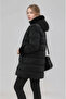 Girl's Fur Detailed Long Slim Fit Casual Winter Lined Thick Coat - 6
