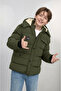 Boys' Winter Memory Fabric Hooded Comfortable Fleece Lined Thick Coat - 5