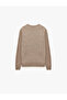Long Sleeve Detailed Crew Neck Knit Sweater - 2