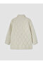 Lcw Grace Beige Stand Collar Quilted Women's Puffer Coat - 7