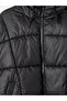 Vizyon New Season Black Hooded Women's Puffer Coat - 8