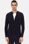 Slim Fit Navy Blue Plain Cardigan