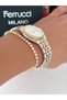 Steel Strap Calendar 2 Year Warranty 3 Atm Waterproof Women's Wristwatch + Bracelet Gift - 6