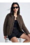 Lcw Vision Baklava Patterned Oversize Women's Puffer Coat
