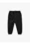 Baby Boy Buttoned Jogger Sweatpants with Elastic Waist and Pockets