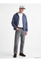 Relax Fit Hooded Gabardine Men's Coat - 2