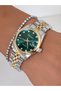 Steel Strap Calendar 2 Year Warranty 3 Atm Waterproof Women's Wristwatch + Bracelet Gift