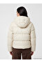 Vizyon New Season White Hooded Women's Puffer Coat - 5