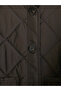 Ozmarka New Season Brown Diamond Patterned Oversize Women's Puffer Coat - 7