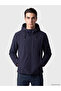 Ozmarka New Season Navy Blue Regular Fit Hooded Men's Jacket