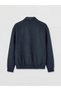 Ozmarka New Season Navy Blue Shirt Collar Men's Suede Coat - 7