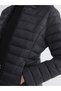 Vizyon New Season Black Hooded Women's Puffer Coat - 5