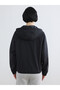 Black Hooded Women's Raincoat - 6
