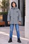Anthracite Zipper Pocket, Arma Detail, Fur Inside, Removable Hood, Boy's Coat 24907 - 3