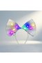 Stylish Bow-Shaped Led Lighted Tulle Party Crown White Color 25X25 cm