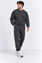 Men's Smoked Oversize Sweatshirt Jogger Tracksuit Set - 8