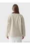Soulife Velvet Shirt Collar Women's Jean Jacket - 4