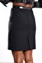 Black Slit Mini Skirt 17893 - 5