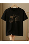 Volleyball Sport Printed 100% Cotton Crew Neck Regular Unisex T-Shirt