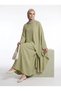 Asymmetrical Design Cut Cotton Voile Fabric Gileti Double Dress Set - 3