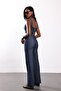 Indigo Double Belted Bustier Trouser Suit - 5