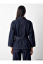 Belted Women's Jean Jacket - 4
