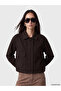 Brown Shirt Collar Women's Jean Jacket - 2