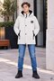 Gray Zipper Pocket, Arma Detail, Fur Inside, Removable Hood, Boy's Coat 24902