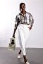 Beige Plaid Patterned Shirt 19047 - 3