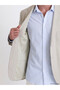 Özmarka New Season Beige Regular Fit Men's Blazer Jacket - 4