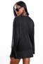 Black Basic Long Sleeve T-Shirt 0215 - 6