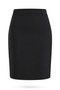 Black Slit Mini Skirt 17893