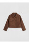 Oversize Girls' Suede Look Jacket