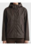 Ozmarka New Season Brown Hooded Women's Raincoat - 4