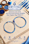 Set of 2 Blue Rope Anklets with Evil Eye Beads and Heart, Adjustable Elevator Knot Lucky Rope Macrame Anklet - 4