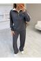 Textured Modal Zipper Stripe Detailed Suit - 3